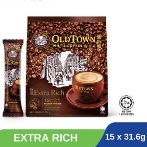 OLDTOWN (Old Town) White Coffee 3in1 Extra Rich 15 sachets per pack from Malaysia