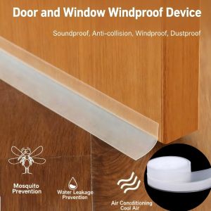 Door bottom seal strip Rainproof window rubber seal strip Windproof and dustproof self-adhesive door windshield sealing tape