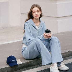 XIANGYING | Zipper Style Womens Leisure Sportswear Set