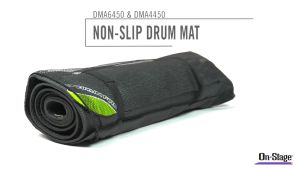 OnStage DMA4450 Non Slip Drum Mat with Bag Drum Carpet Drum Rug Drum Accessories