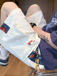 กางเกงขาสั้นทำงานทรงตรงสำหรับผู้ชาย ทรงหลวม ทรงลำลอง ทรงย้อนยุค สไตล์อเมริกัน ทรงห้าส่วน กางเกงขายาวห้าส่วน