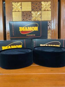 Peci Songkok Kopiah Model AC Hitam Polos  Pria Dewasa Dan Anak  Bahan Contesa