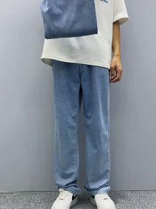[PROMO] celana jeans biru muda celana pria straight jeans Washed Jeans denim korea fashion celana panjang celana kulot pria jeans celana jeans kaki lebar pria tebal jeans longgar pria murah celana jogger jeans pria premium