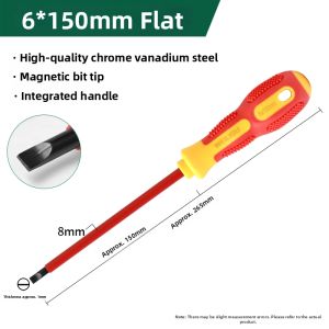 weiligu | Magnetic Insulated Handle Screwdriver Cross Slotted Phillips