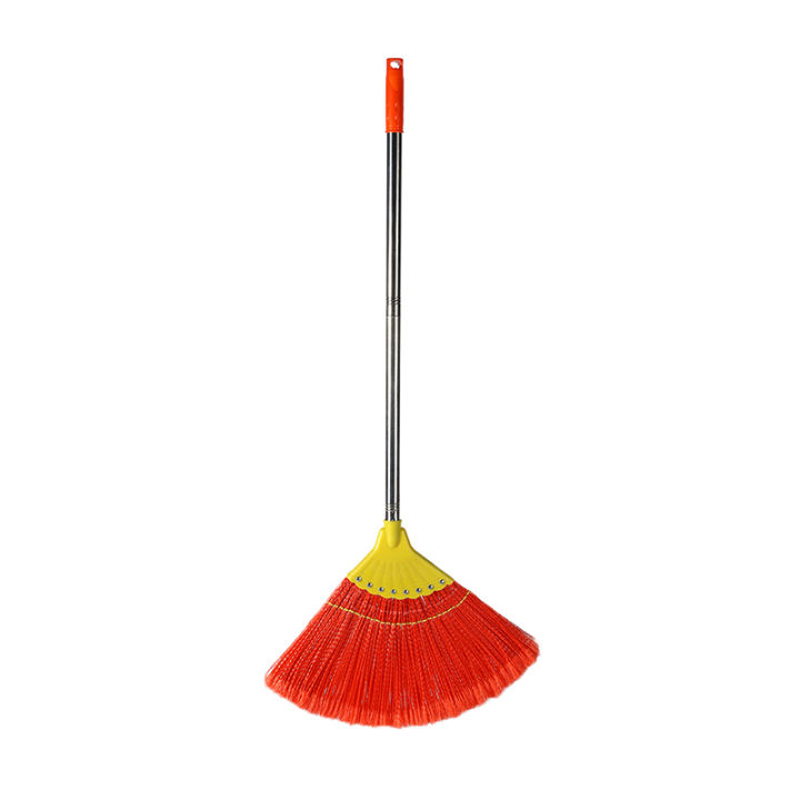 New Silk Broom Sweeping Wooden Rod Stainless Steel Rod OldFashioned