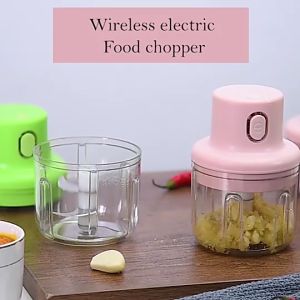 Máy Xay Thịt Cầm Tay Mini Sạc Điện 250ml Máy Xay Tỏi Ớt Củ Quả Đa Năng Có Cổng Sạc Usb-LINH AN STORE HCM