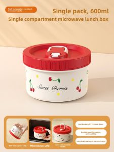 Food Grade Stainless Steel Microwave Safe Lunch Box Durable Meal Container Single Compartment 600ml for Office Workers