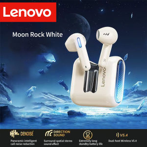 Lenovo | Lenovo XT53 Bluetooth 5.4 Wireless Earbuds LED Transparent Charging Case HiFi Stereo Sports Headphones Noise Reduction Headset