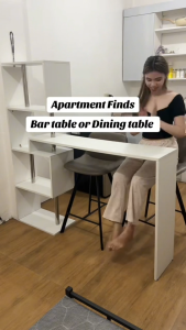 Simple wall leaning bar rotating bar computer table dining room partition bar wine cabinet small bar