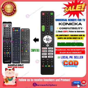 Konicka Smart TV Remote Ready to Use Universal [**Mag Basa B4 Umorder**] Konicka ANDROID TV REMOTE KONICKA