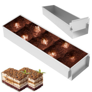 Rectangle Cake Pan Nonstick Tiramisu Pan Cake Baking Tray Aluminum Alloy Tiramisu Dessert Making Molds Multifunction Cheesecake