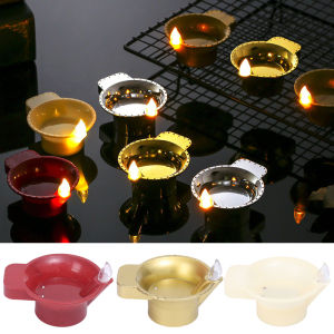 5Pcs Waterproof Electric DIY LED Light Floating on Water Diwali Tea Light India Oil Lamp Water Sensor Candles Fake Candle Lamp