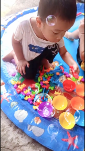 Dovana Kolam Semprot Air Anak Matras Mancur Bermain Seru Kids Water Spray Play Mat