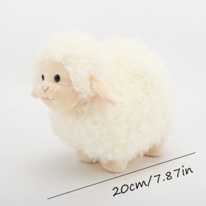 20cm Cute Soft Obediently Lamb Plush Toys Soft Alpaca Plush Dolls Stuffed Sheep Plushie Baby Toys Gifts for Kids Home Decoration