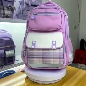 Penghantaran dari China [2025] Ketibaan Baharu Beg Sekolah Rendah Gaya Baharu untuk Perempuan Ringan dan Melindungi Tulang Belakang Beg galas Kanak-kanak Gaya Kolej yang Bergaya 3-6 Gred 317