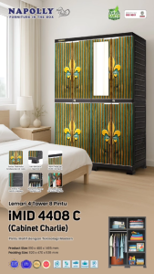 NAPOLLY Lemari Plastik Napolly iMID 4408 C (Donut: 2) – 4 Tower 8 Pintu