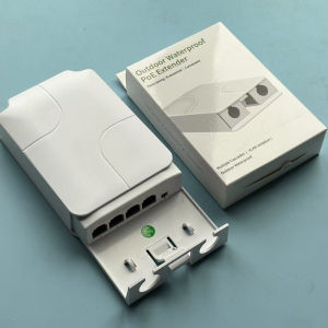 Outdoor Waterproof POE Extender 4 Port Network Switch Repeater 4 Port POE Repeater 10/100Mbps For PoE Switch NVR IP Camera