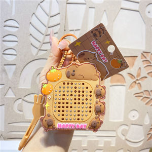 Stress Relief Doodle Magnetic Absorption Steel Ball Maze Bag Charm Keychain Creative Gift Cartoon Character PVC Plastic Hardware