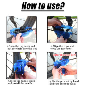 Bike Chain Cleaner Bike Cleaning Kit Chain Cleaner for Cycling Suitable for Mountain Bike Road Bike BMX for Drivetrain