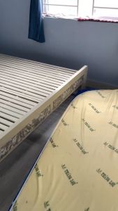 GIƯỜNG SẮT HỘP - Giường sắt đầu nệm kem siêu bền nhiều kích thước hộp 4x8 [Freeship hcm]