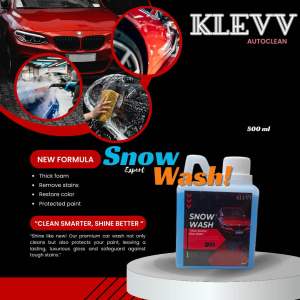 Klevv Auto 500ml– Sabun Cuci shampo Kendaraan Motor & Mobil Busa Melimpah Aman untuk Cat