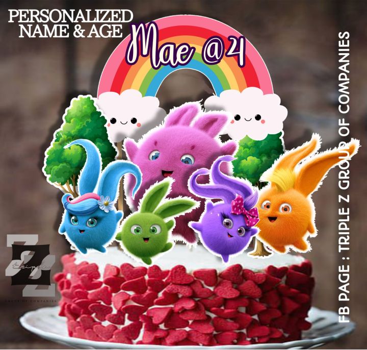 Two Tier Rabbit Theme cake | Bunny Cake | 2 Tier Bunny Birthday Cake –  Liliyum Patisserie & Cafe