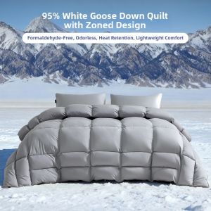 HLA | Warm Thick Down Comforter 95% White Goose Feather Dual Use For Winter And Spring/Fall 2-Person