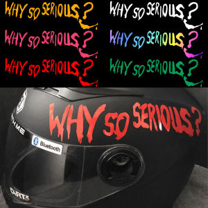 Mũ bảo hiểm nhãn dán chống thấm nước "tại sao như vậy Series" Logo Xe Máy phản chiếu đề can theo yêu cầu Mũ bảo hiểm xe đạp Sticker