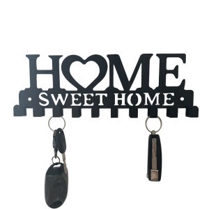 Metal Iron Home Key Hooks Wall Mounted Key Holder Hanger Keyring Hook Organizer Decorative Key Holder Rack Home Entryway Wall Decor Hook