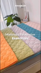 USHOP Kintakun Lite Matras Protector Warna White Ukuran 200x200 / 180x200 / 160x200 / 120x200 Pelindung Kasur Polyester Fiber