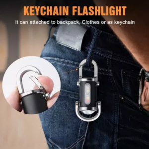 Keychain Flashlights EDC Mini Flashlights COB Keychain Work Light Flashlights 7 Light Modes