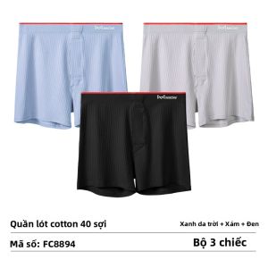 Quần lót nam MiiOW cotton 100% cạp vừa dáng rộng