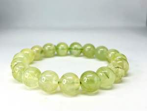 NATURAL PREHNITE BRACELET  ( Stone of dreams )