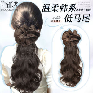 Womens Hair Extensions Braid Tail Autumn Winter New Style European Lazy Layered Claw Clip Hair Tie Pear Flower Curl Tail