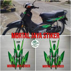 STIKER STRIPING LIS LES BODY HONDA ASTREA GRAND 1994 1995 HIJAU