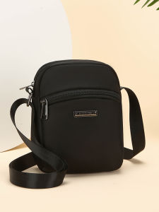Casual Nylon Womens Bag 2025 New Style Waterproof Single Shoulder Crossbody Phone Bag Simple Vertical Square Trendy Bag