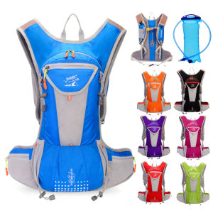 Outdoor Running Marathon Off-Road Hiking Backpack Breathable Lightweight Dual-Shoulder Water Bottle Hydration Pack Bag