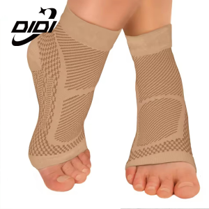 DIDI 1Pair Sports Ankle Support Brace Compression Sleeve Plantar Fasciitis Sock for Achilles Tendonitis Joint Pain Swelling Heel Spur