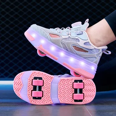 ≮509≯Giày Thể Thao Trượt Bánh Cho Bé Gái