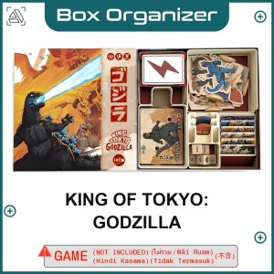 King of Tokyo: Godzilla Board Game Box Organizer Insert