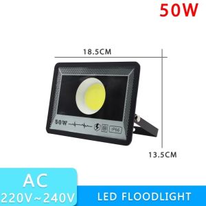 Led Flood Light 500W 400W 300W 200W 100W 50W AC 220V Outdoor Wall Floodlight Spotlight IP66 Waterproof LED Street Lamp