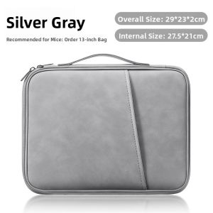 QUZHI | Large Capacity Tablet Storage Bag Handheld Keyboard Computer Protective Case Simplistic Style iPad Mini Inner Bag Air12 Pro12