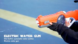 SoLoMan Hot selling electric water pistol in summer large size continuous firing large capacity high pressure water spray gun automatic water suction gun