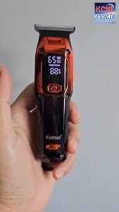 เลี่ยนตัดผม Kemei ปัตตาเลี่ยนไร้สาย แกะลาย กันขอบ ตัดผมเด็ก ปัตเลี่ยน, แบตตาเลี่ยน Professional Hair Clipper