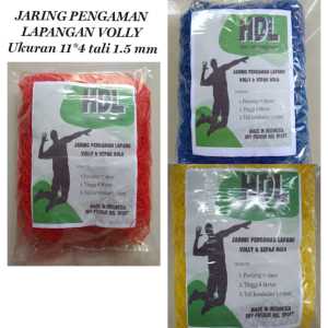 JARING PENGAMAN LAPANGAN BOLA VOLLY 11X4 TALI 1.5MM