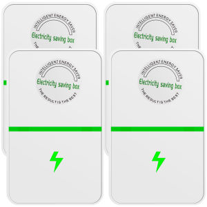 2/4Pcs Power Saver Portable Electricity US Energy Saver Smart Saving Box Safe Household Plug 90V-250V for Office Kitchen Accesso