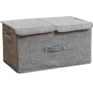 Water-washable Foldable Dual Compartment Storage Box