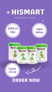 Sữa Hismart Đức Chính Hãng Lon 800g Phát Triển Chiều Cao Cho Bé