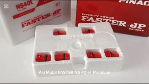 Aki Mobil Ayla/Agya/Calya/Sigra/Jazz/Ertiga/Brio/Karimun/Datsun go/Baleno FASTER Ns40L Premium 35 AH