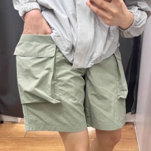 Loose Nylon Outdoor Shorts for Men with Big Pockets Casual Straight Leg Pants Summer Sport Five-Point Dungarees for Couples